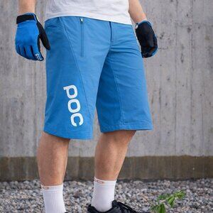 POC Essential Enduro Shorts Men's XL MTB Trail Cycling Basalt Blue Adjustable